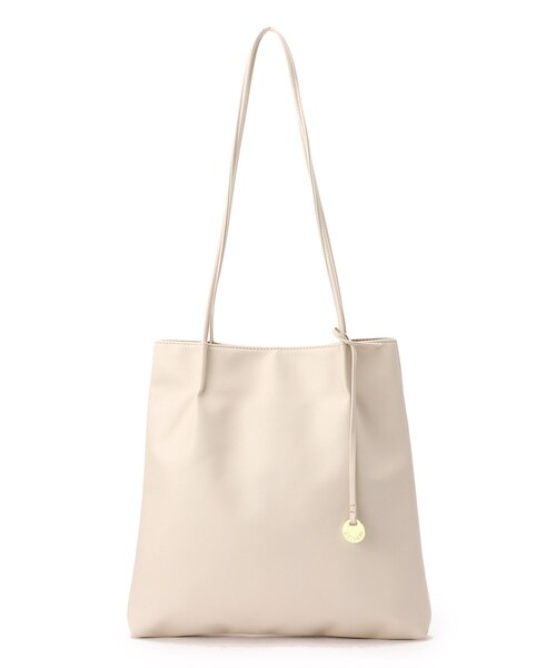 SHOO・LA・RUE（シューラルー）の「◆つまみハンドルトートバッグ（トートバッグ・レディース・ホワイト/ブラック/ダークグリーン/グレー/オレンジ/ブラック系3/アイボリー/ブラック系/ピンク系・00）」の3枚目の写真