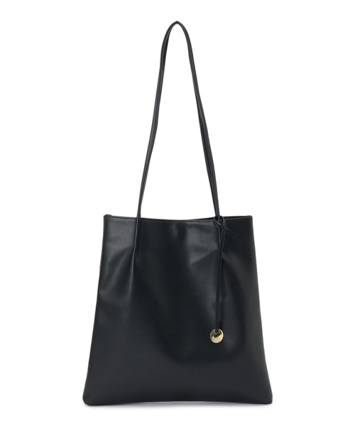 SHOO・LA・RUE（シューラルー）の「◆つまみハンドルトートバッグ（トートバッグ・レディース・ホワイト/ブラック/ダークグリーン/グレー/オレンジ/ブラック系3/アイボリー/ブラック系/ピンク系・00）」の4枚目の写真