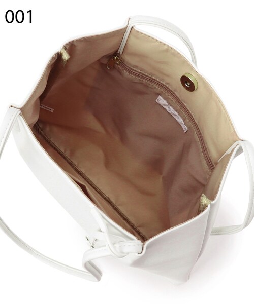 SHOO・LA・RUE（シューラルー）の「◆つまみハンドルトートバッグ（トートバッグ・レディース・ホワイト/ブラック/ダークグリーン/グレー/オレンジ/ブラック系3/アイボリー/ブラック系/ピンク系・00）」の19枚目の写真