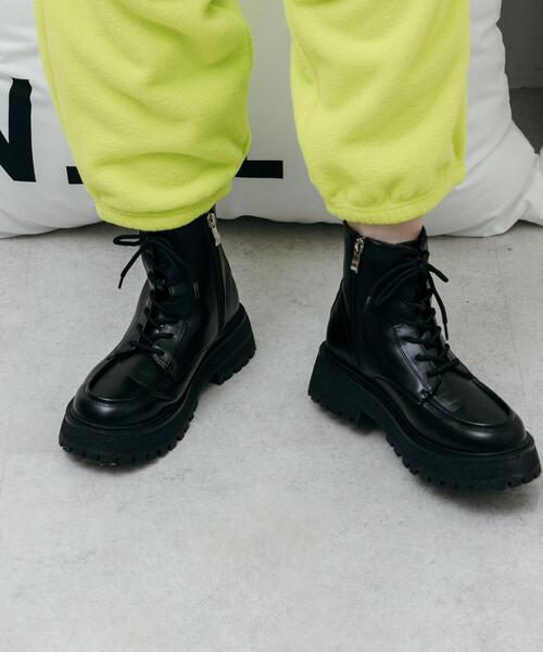 CITEN（シテン）の「＜CITEN＞トラックソール レースアップ ブーツ（ブーツ・レディース・ホワイト/ブラック・23cm/23.5cm/24cm/24.5cm）」の11枚目の写真