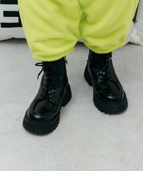 CITEN（シテン）の「＜CITEN＞トラックソール レースアップ ブーツ（ブーツ・レディース・ホワイト/ブラック・23cm/23.5cm/24cm/24.5cm）」の12枚目の写真