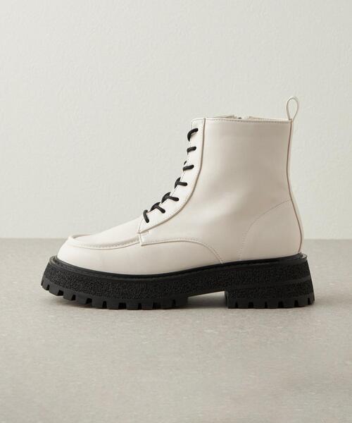 CITEN（シテン）の「＜CITEN＞トラックソール レースアップ ブーツ（ブーツ・レディース・ホワイト/ブラック・23cm/23.5cm/24cm/24.5cm）」の22枚目の写真