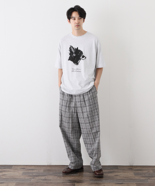 417 EDIFICE(フォーワンセブンエディフィス)の「【Teemu Jarvi / テームヤルヴィ】別注 DOG Tシャツ TENDER(Tシャツ/カットソー・メンズ・チャコールグレー・MEDIUM/LARGE)」の3枚目の写真