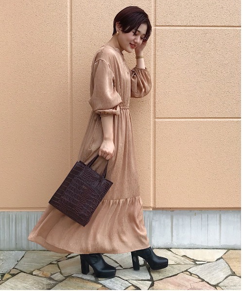 セール ブランド古着 7分袖ワンピース ワンピース Mysty Woman ミスティウーマン のファッション通販 Zozoused