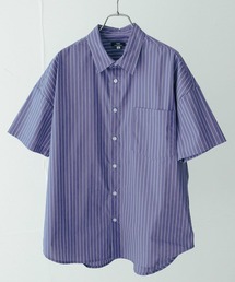 ITEMS URBANRESEARCH | レギュラーカラー ストライプ半袖シャツ(シャツ/ブラウス)