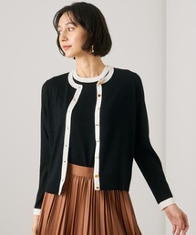 ANAYI | 配色ウールクルーネック　カーディガン(カーディガン/ボレロ)