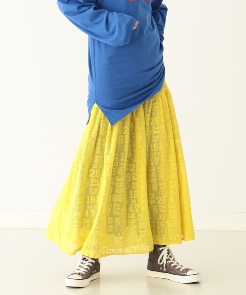 BEAMS BOY(ビームスボーイ)の「BEAMS BOY / レース ティアード スカート(スカート・レディース・マスタード/ナチュラル・ONE SIZE)」の10枚目の写真