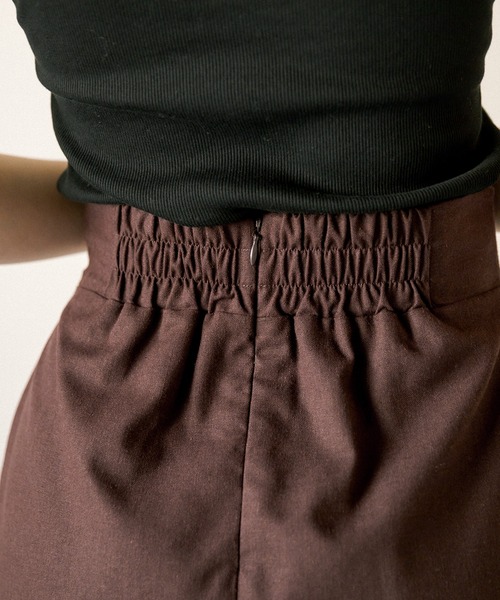 OLIVE des OLIVE（オリーブデオリーブ）の「ラップ風ミニスカート（スカート・レディース・ダークブラウン/アイボリー・FREE）」の13枚目の写真