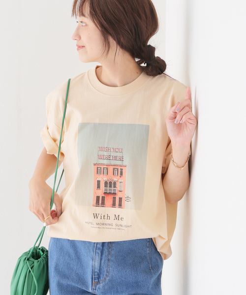 SLOBE IENA フォトTシャツ(カラー)（Tシャツ/カットソー
