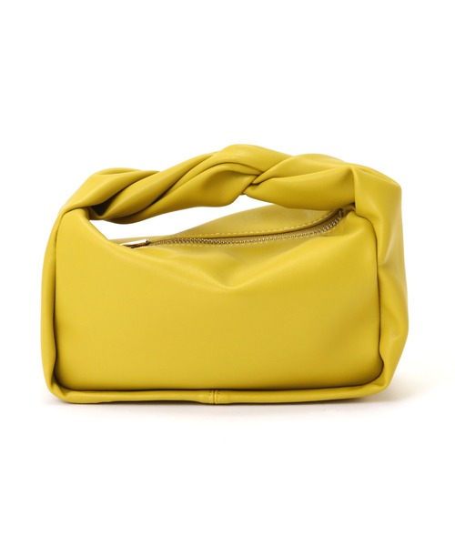 FREE'S MART（フリーズマート）の「◆ツイストハンドルバッグ（ハンドバッグ・レディース・ホワイト/ブラック/イエロー・ﾌﾘ-）」の3枚目の写真