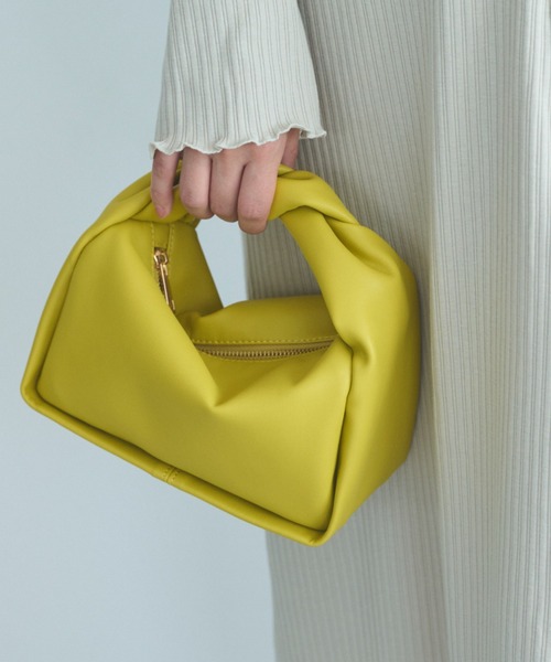 FREE'S MART（フリーズマート）の「◆ツイストハンドルバッグ（ハンドバッグ・レディース・ホワイト/ブラック/イエロー・ﾌﾘ-）」の12枚目の写真