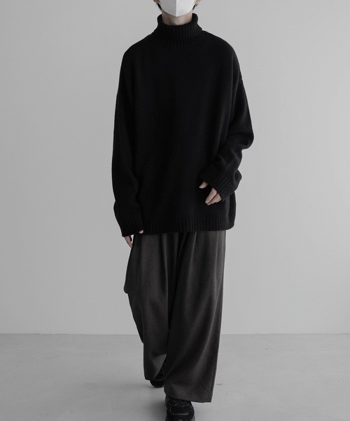remer（リメール）の「loose double tuck wide PT / ルーズダブルタックワイドパンツ22AW（その他パンツ・メンズ・チャコールグレー/ブラック/グレイッシュベージュ・SMALL/MEDIUM/LARGE）」の13枚目の写真
