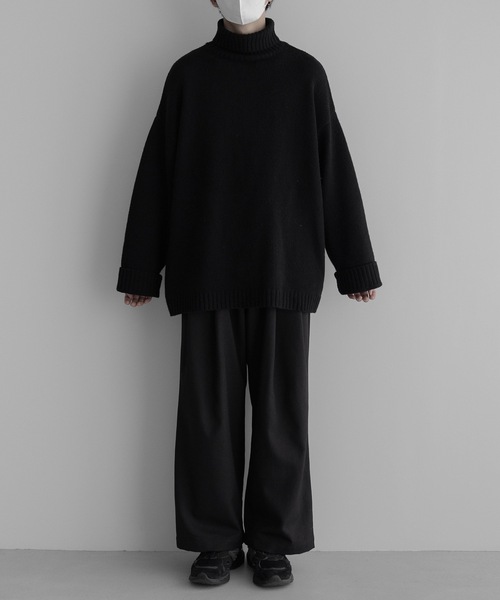 remer（リメール）の「loose double tuck wide PT / ルーズダブルタックワイドパンツ22AW（その他パンツ・メンズ・チャコールグレー/ブラック/グレイッシュベージュ・SMALL/MEDIUM/LARGE）」の18枚目の写真