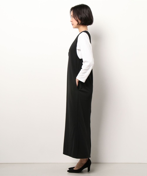 Scrap Book（スクラップブック）の「【Scrap Book】前後2WAYジャンパースカート（ジャンパースカート・レディース・ブラック・FREE）」の8枚目の写真