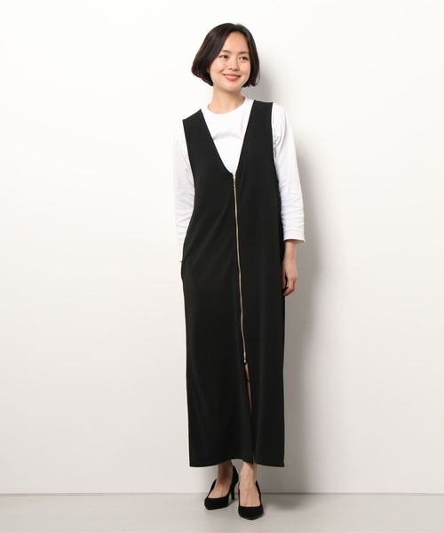 Scrap Book（スクラップブック）の「【Scrap Book】前後2WAYジャンパースカート（ジャンパースカート・レディース・ブラック・FREE）」の10枚目の写真