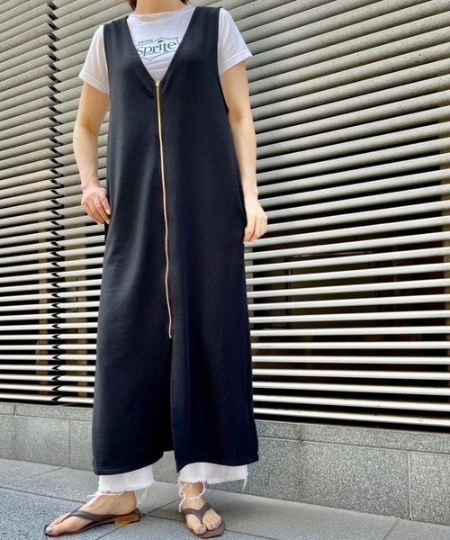 Scrap Book（スクラップブック）の「【Scrap Book】前後2WAYジャンパースカート（ジャンパースカート・レディース・ブラック・FREE）」の2枚目の写真