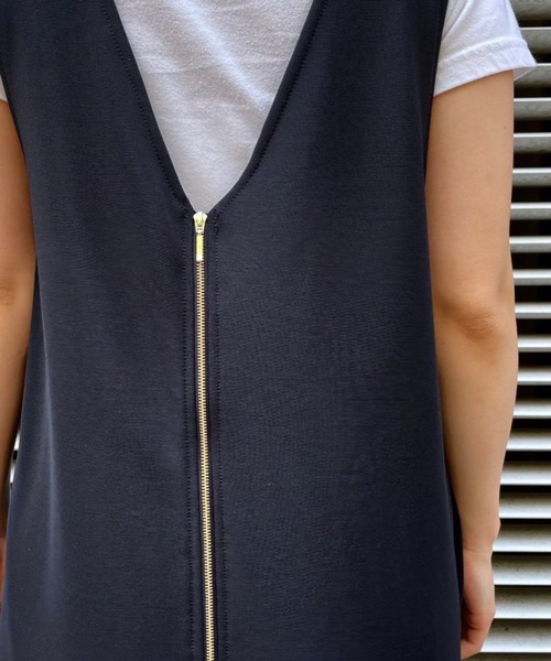 Scrap Book（スクラップブック）の「【Scrap Book】前後2WAYジャンパースカート（ジャンパースカート・レディース・ブラック・FREE）」の5枚目の写真