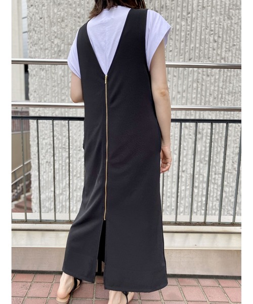 Scrap Book（スクラップブック）の「【Scrap Book】前後2WAYジャンパースカート（ジャンパースカート・レディース・ブラック・FREE）」の14枚目の写真