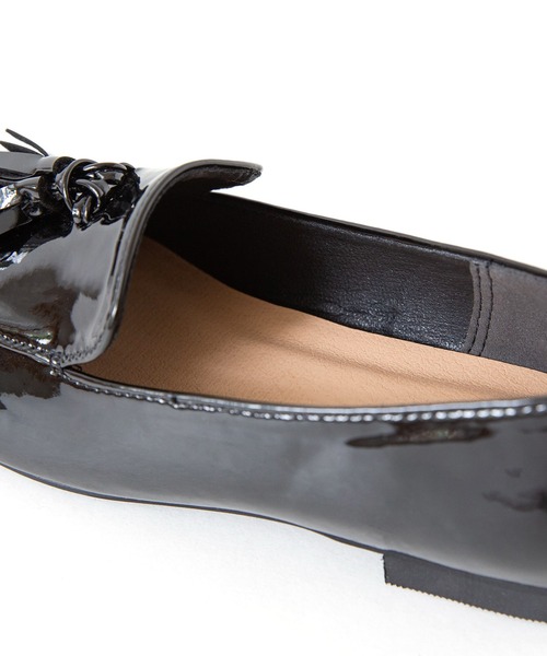 menue(メヌエ)の「【晴雨兼用】 タッセルオペラシューズ(レインシューズ・レディース・ブラック/ベージュ/ブラウン/アイボリー/ブラック系その他・LL/3L/S/M/L/XS)」の6枚目の写真