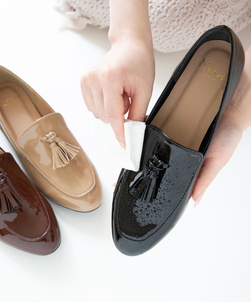 menue(メヌエ)の「【晴雨兼用】 タッセルオペラシューズ(レインシューズ・レディース・ブラック/ベージュ/ブラウン/アイボリー/ブラック系その他・LL/3L/S/M/L/XS)」の7枚目の写真