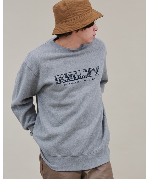 KELTY(ケルティ)の「KELTY/ケルティ クルーネックスウェット "フォレストロゴ"(スウェット・メンズ・ブラック/グリーン/マスタード/グレー・M/L/S/XL)」の3枚目の写真