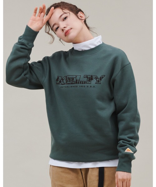 KELTY(ケルティ)の「KELTY/ケルティ クルーネックスウェット "フォレストロゴ"(スウェット・メンズ・ブラック/グリーン/マスタード/グレー・M/L/S/XL)」の18枚目の写真