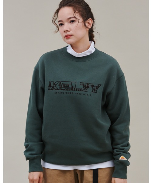 KELTY(ケルティ)の「KELTY/ケルティ クルーネックスウェット "フォレストロゴ"(スウェット・メンズ・ブラック/グリーン/マスタード/グレー・M/L/S/XL)」の19枚目の写真