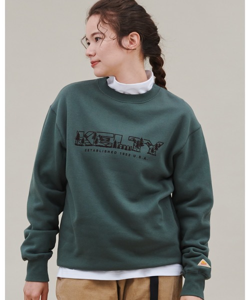 KELTY(ケルティ)の「KELTY/ケルティ クルーネックスウェット "フォレストロゴ"(スウェット・メンズ・ブラック/グリーン/マスタード/グレー・M/L/S/XL)」の20枚目の写真