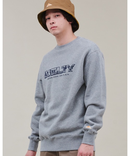 KELTY(ケルティ)の「KELTY/ケルティ クルーネックスウェット "フォレストロゴ"(スウェット・メンズ・ブラック/グリーン/マスタード/グレー・M/L/S/XL)」の14枚目の写真