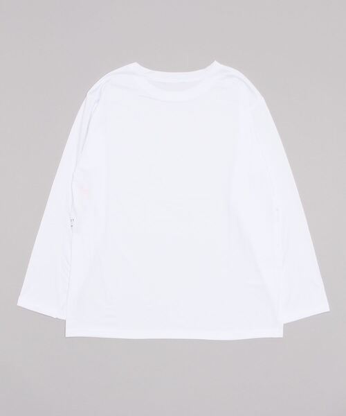 gossip!ロサンゼルス(ゴシップロサンゼルス)の「サイドスリットロンT(Tシャツ/カットソー・レディース・ホワイト/ブラック・FREE)」の5枚目の写真