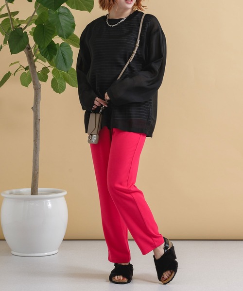 Dignite collier（ディニテコリエ）の「Dignite collier レイヤードボーダープルオーバー（Tシャツ/カットソー・レディース・ホワイト/ブラック・FREE）」の15枚目の写真