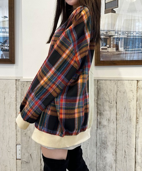 PRIVATE BEACH（プライベートビーチ）の「チェック切替オーバーサイズ