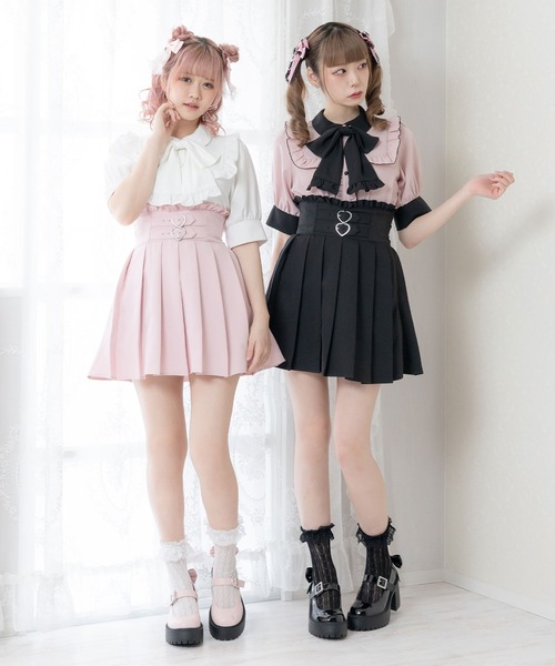 DearMyLove（ディアマイラブ）の「ハートバックルベルトプリーツ