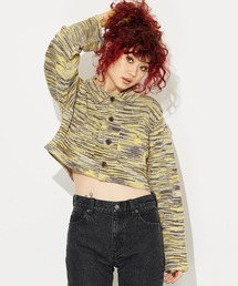 X-girl | MELANGE KNIT CARDIGAN(ニット/セーター)
