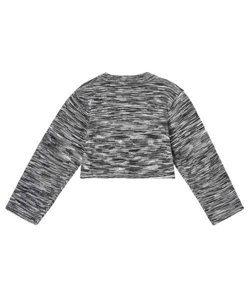 X-girl（エックスガール）の「MELANGE KNIT CARDIGAN（ニット/セーター・レディース・ブラック/グリーン/イエロー・ONE SIZE）」の10枚目の写真