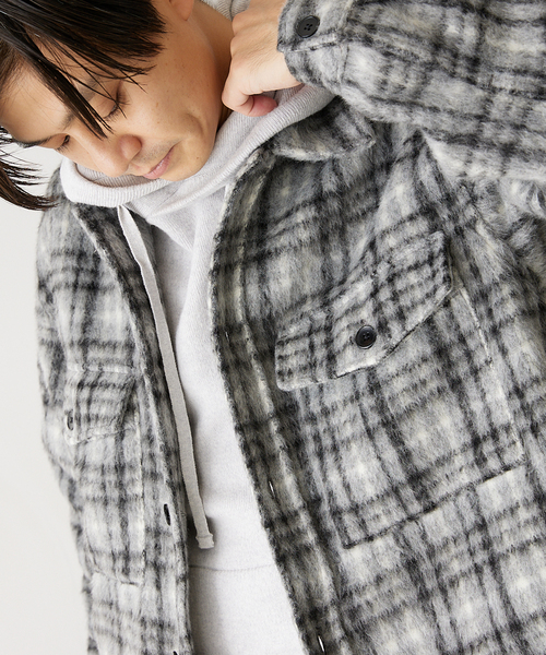 417 EDIFICE（フォーワンセブンエディフィス）の「シャギーチェック