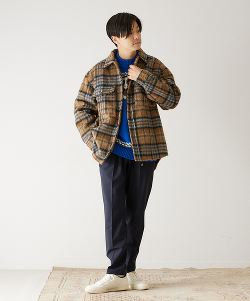 417 EDIFICE（フォーワンセブンエディフィス）の「シャギーチェック