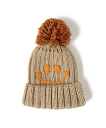 BEAMS mini | BEAMS mini / スマイル ニット ポンポン ワッチ 22(ニットキャップ/ビーニー)