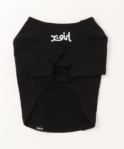 X-girl(エックスガール)の「X-girl/ジオメトリックハートTシャツ(ペットウェア・レディース・ブラック/ベージュ・M/3M/S/L/XS/2L/3S/3L)」の4枚目の写真