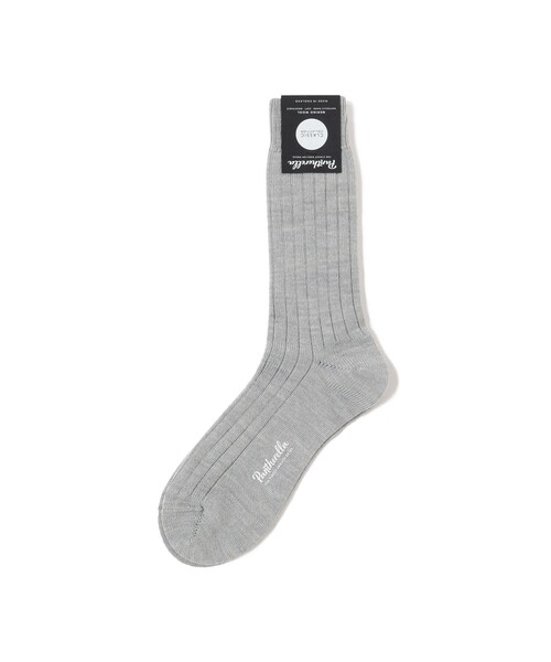 BEAMS F（ビームスエフ）の「Pantherella × BEAMS F / 別注 5x1 リブソックス（ソックス/靴下・メンズ・オフホワイト/ダークグリーン/ワイン/ブラック系その他4/ダークブラウン/ロイヤルブルー/ネイビー/ライトブラウン/シルバー/グリーン系その他5・SMALL/MEDIUM）」の10枚目の写真