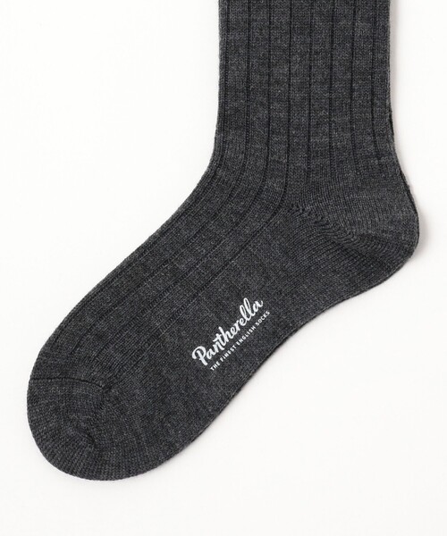 BEAMS F（ビームスエフ）の「Pantherella × BEAMS F / 別注 5x1 リブソックス（ソックス/靴下・メンズ・オフホワイト/ダークグリーン/ワイン/ブラック系その他4/ダークブラウン/ロイヤルブルー/ネイビー/ライトブラウン/シルバー/グリーン系その他5・SMALL/MEDIUM）」の11枚目の写真