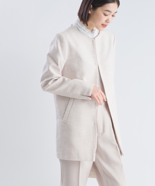 PICCIN（ピッチン）の「【セットアップ可能】綾織りツイードロング