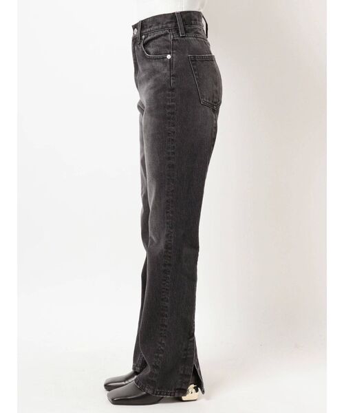 EVRIS（エヴリス）の「スリットフレアデニムパンツ（デニムパンツ・レディース・ブラック/インディゴブルー・SMALL/MEDIUM）」の9枚目の写真