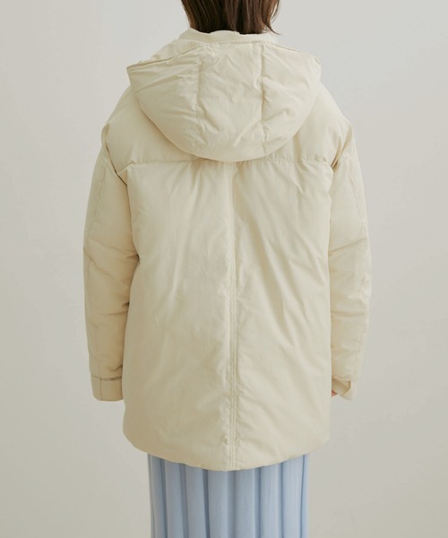 VIS（ビス）の「【撥水・保温】eco cloudモンスターパーカー【sustainable】（ダウンジャケット/コート・レディース・チャコールグレー/キナリ/サックスブルー・M/S）」の22枚目の写真