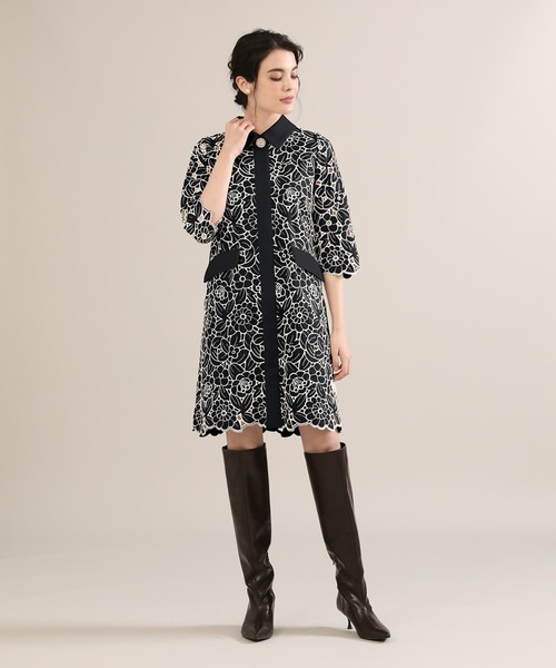 Maglie White 配色レースワンピース ドレス Maglie Par Ef De マーリエパーエフデ のファッション通販 Zozotown Maglie White 配色レースワンピース ドレス Maglie Par Ef De マーリエパーエフデ のファッション通販 Zozotown