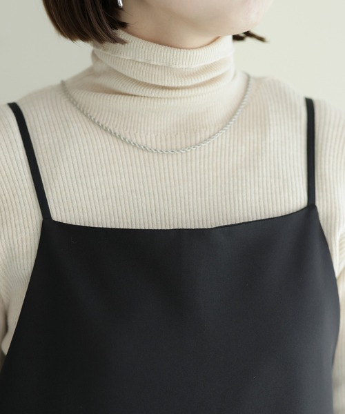 DISCOAT(ディスコート)の「【WEB限定】キャミサロペット(サロペット/オーバーオール・レディース・ブラック/ブラウン/グレー/グレイッシュベージュ・FREE)」の13枚目の写真