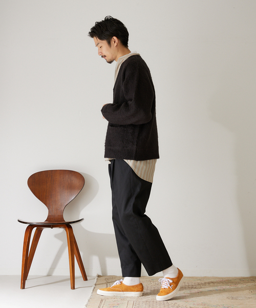 417 EDIFICE（フォーワンセブンエディフィス）の「モヘヤライクシャギーカーディガン（カーディガン/ボレロ・メンズ・チャコールグレー/ブルー/グリーン/アイボリー・SMALL/MEDIUM/LARGE）」の5枚目の写真