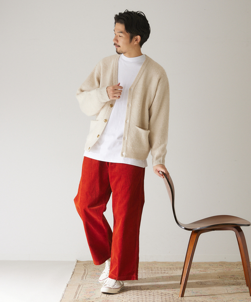 417 EDIFICE（フォーワンセブンエディフィス）の「モヘヤライクシャギーカーディガン（カーディガン/ボレロ・メンズ・チャコールグレー/ブルー/グリーン/アイボリー・SMALL/MEDIUM/LARGE）」の9枚目の写真