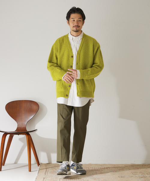 417 EDIFICE（フォーワンセブンエディフィス）の「モヘヤライクシャギーカーディガン（カーディガン/ボレロ・メンズ・チャコールグレー/ブルー/グリーン/アイボリー・SMALL/MEDIUM/LARGE）」の12枚目の写真