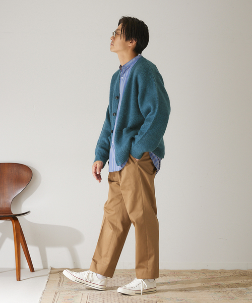 417 EDIFICE（フォーワンセブンエディフィス）の「モヘヤライクシャギーカーディガン（カーディガン/ボレロ・メンズ・チャコールグレー/ブルー/グリーン/アイボリー・SMALL/MEDIUM/LARGE）」の15枚目の写真